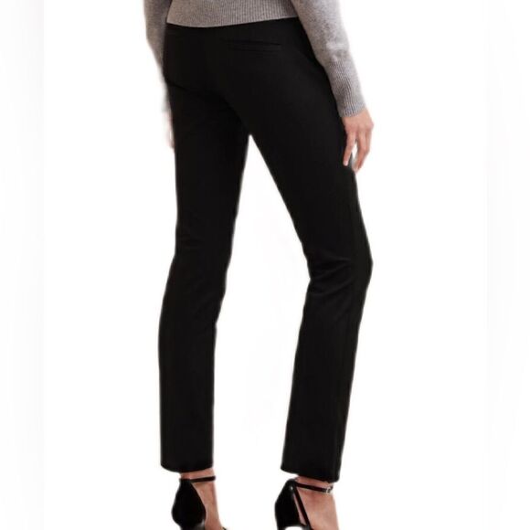 Banana Republic Sloan Side Zipper Slim Fit Ankle Pants in Dark Black Women’s 6 - Picture 1 of 10